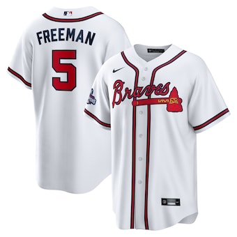 mens nike freddie freeman white atlanta braves 2021 world se